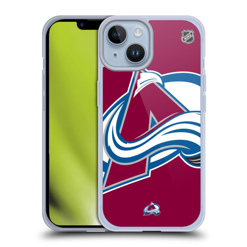 NHL Colorado Avalanche Oversized Soft Gel Case for Apple iPhone 14