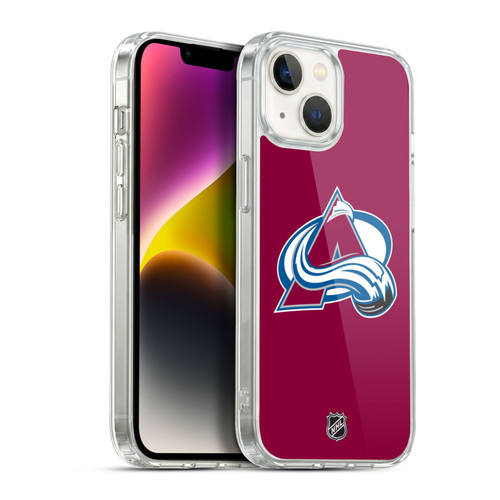 NHL Colorado Avalanche Plain Soft Gel Case for Apple iPhone 14