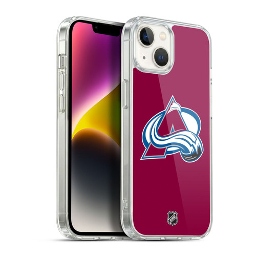 NHL Colorado Avalanche Plain Soft Gel Case for Apple iPhone 14 Plus & MagSafe