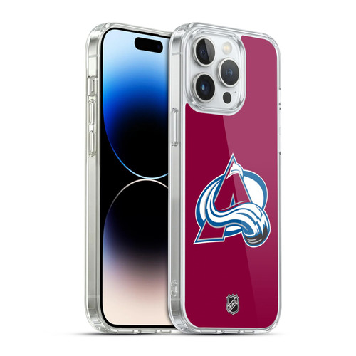 NHL Colorado Avalanche Plain Soft Gel Case for Apple iPhone 14 Pro Max & MagSafe