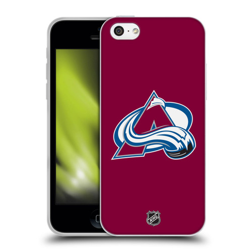 NHL Colorado Avalanche Plain Soft Gel Case for Apple iPhone 5c