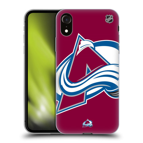 NHL Colorado Avalanche Oversized Soft Gel Case for Apple iPhone XR