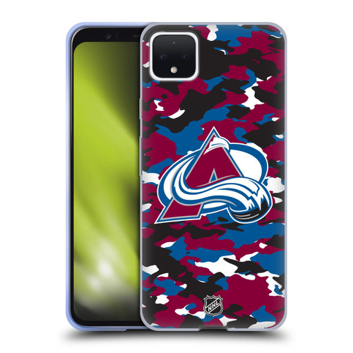 NHL Colorado Avalanche Camouflage Soft Gel Case for Google Pixel 4 XL