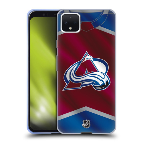NHL Colorado Avalanche Jersey Soft Gel Case for Google Pixel 4 XL