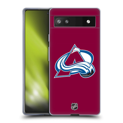 NHL Colorado Avalanche Plain Soft Gel Case for Google Pixel 6a