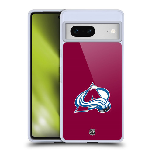 NHL Colorado Avalanche Plain Soft Gel Case for Google Pixel 7