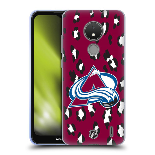 NHL Colorado Avalanche Leopard Patten Soft Gel Case for Nokia C21