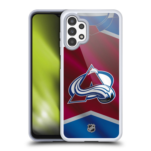 NHL Colorado Avalanche Jersey Soft Gel Case for Samsung Galaxy A13 (2022)