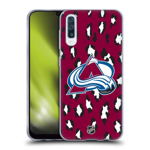 NHL Colorado Avalanche Leopard Patten Soft Gel Case for Samsung Galaxy A50/A30s (2019)