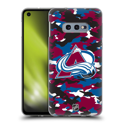 NHL Colorado Avalanche Camouflage Soft Gel Case for Samsung Galaxy S10e