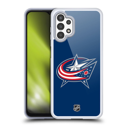 NHL Columbus Blue Jackets Plain Soft Gel Case for Samsung Galaxy A13 (2022)