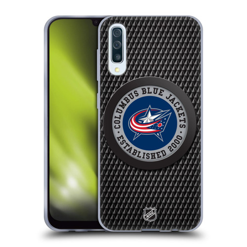 NHL Columbus Blue Jackets Puck Texture Soft Gel Case for Samsung Galaxy A50/A30s (2019)