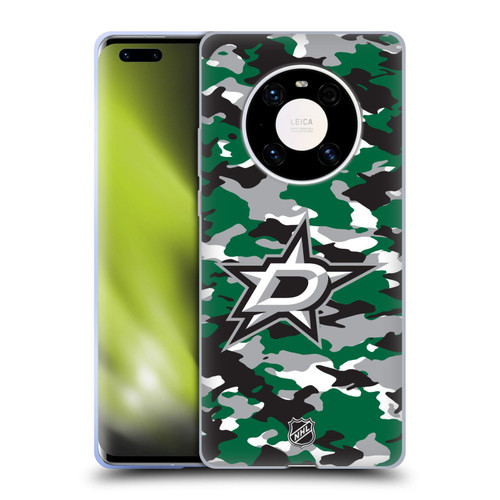 NHL Dallas Stars Camouflage Soft Gel Case for Huawei Mate 40 Pro 5G