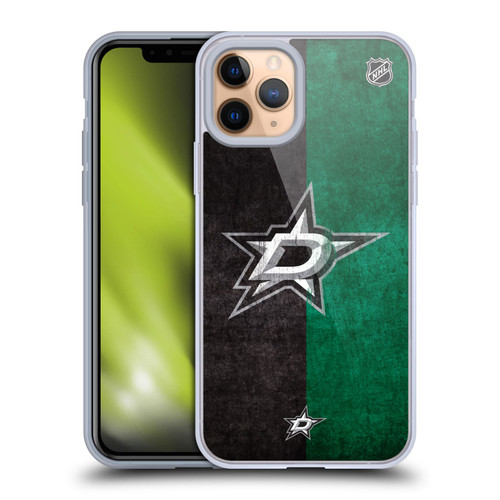NHL Dallas Stars Half Distressed Soft Gel Case for Apple iPhone 11 Pro