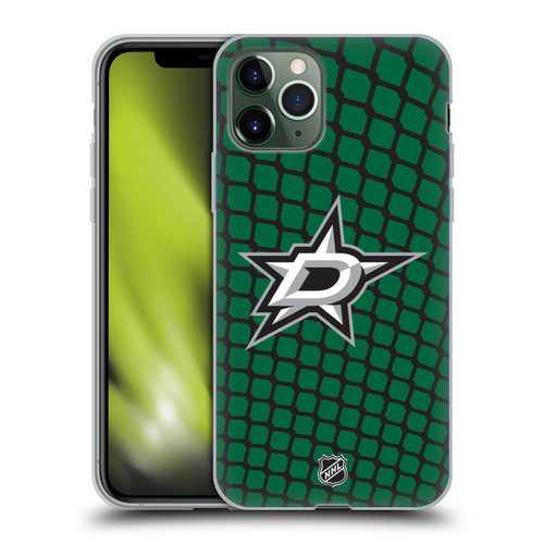 NHL Dallas Stars Net Pattern Soft Gel Case for Apple iPhone 11 Pro
