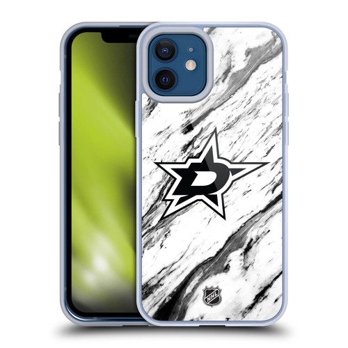 NHL Dallas Stars Marble Soft Gel Case for Apple iPhone 12 / iPhone 12 Pro