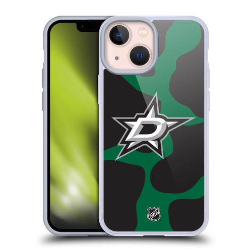 NHL Dallas Stars Cow Pattern Soft Gel Case for Apple iPhone 13 Mini