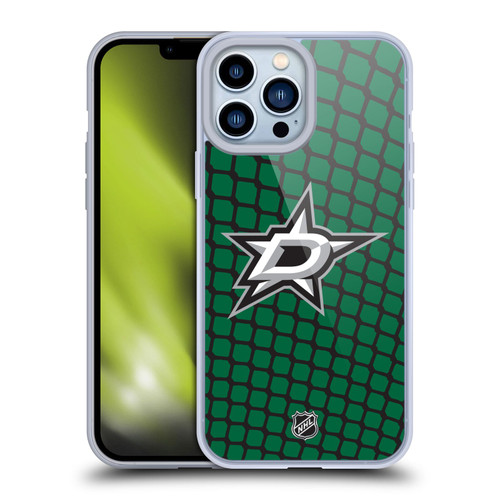 NHL Dallas Stars Net Pattern Soft Gel Case for Apple iPhone 13 Pro Max