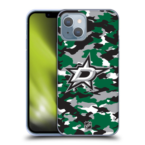 NHL Dallas Stars Camouflage Soft Gel Case for Apple iPhone 14