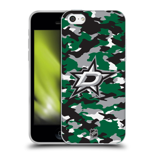 NHL Dallas Stars Camouflage Soft Gel Case for Apple iPhone 5c