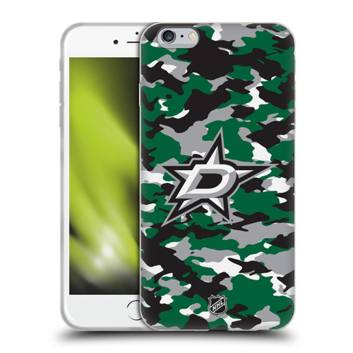 NHL Dallas Stars Camouflage Soft Gel Case for Apple iPhone 6 Plus / iPhone 6s Plus