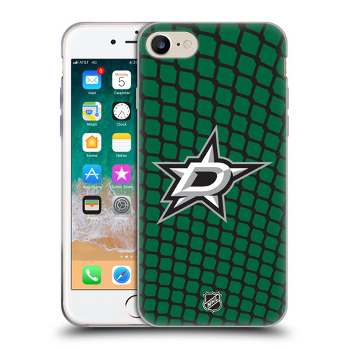 NHL Dallas Stars Net Pattern Soft Gel Case for Apple iPhone 7 / 8 / SE 2020 & 2022