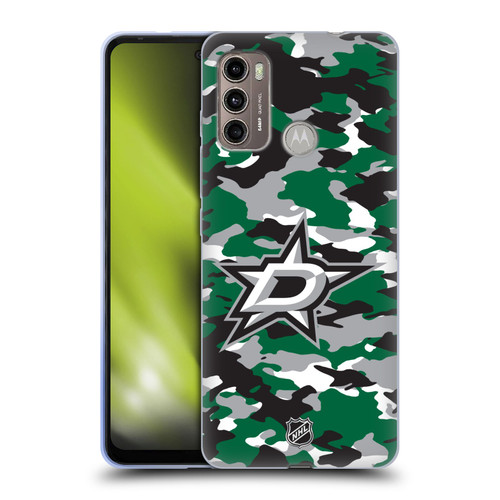 NHL Dallas Stars Camouflage Soft Gel Case for Motorola Moto G60 / Moto G40 Fusion