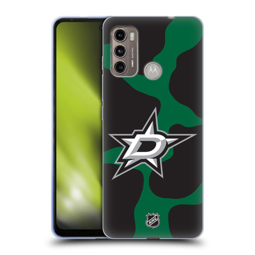 NHL Dallas Stars Cow Pattern Soft Gel Case for Motorola Moto G60 / Moto G40 Fusion