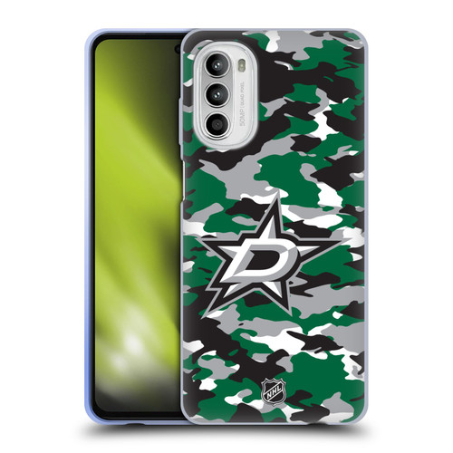 NHL Dallas Stars Camouflage Soft Gel Case for Motorola Moto G52