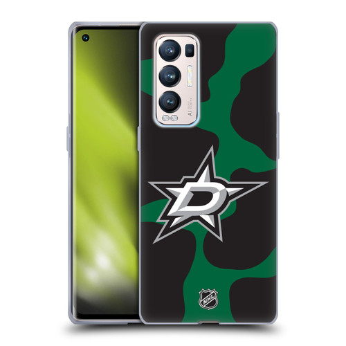 NHL Dallas Stars Cow Pattern Soft Gel Case for OPPO Find X3 Neo / Reno5 Pro+ 5G