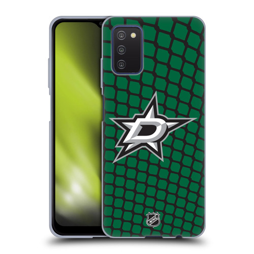 NHL Dallas Stars Net Pattern Soft Gel Case for Samsung Galaxy A03s (2021)