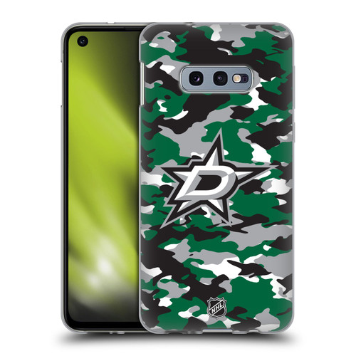 NHL Dallas Stars Camouflage Soft Gel Case for Samsung Galaxy S10e