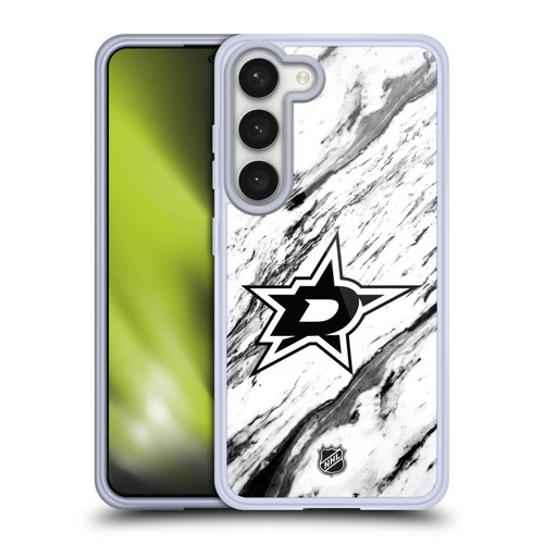 NHL Dallas Stars Marble Soft Gel Case for Samsung Galaxy S23 5G