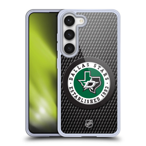 NHL Dallas Stars Puck Texture Soft Gel Case for Samsung Galaxy S23 5G