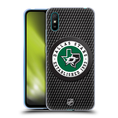 NHL Dallas Stars Puck Texture Soft Gel Case for Xiaomi Redmi 9A / Redmi 9AT