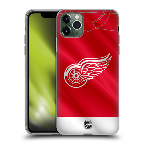NHL Detroit Red Wings Jersey Soft Gel Case for Apple iPhone 11 Pro Max