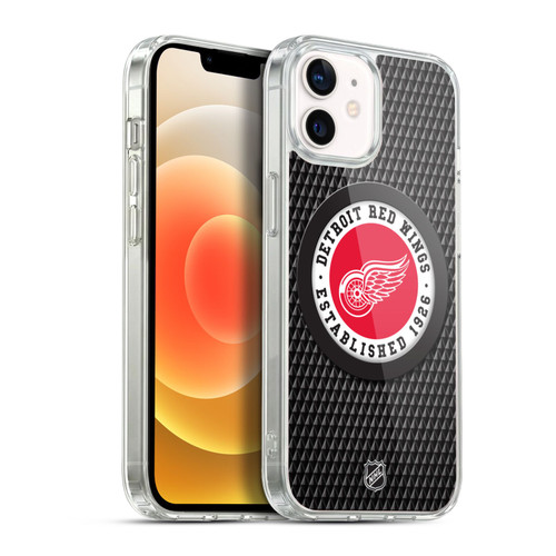 NHL Detroit Red Wings Puck Texture Soft Gel Case for Apple iPhone 12 / iPhone 12 Pro & MagSafe