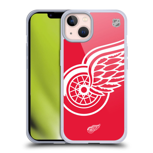 NHL Detroit Red Wings Oversized Soft Gel Case for Apple iPhone 13 NHL Detroit Red Wings Oversized Soft Gel Case for Apple iPhone 13
