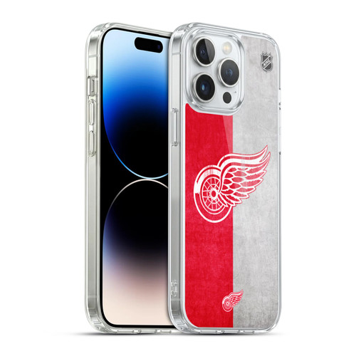 NHL Detroit Red Wings Half Distressed Soft Gel Case for Apple iPhone 14 Pro Max & MagSafe