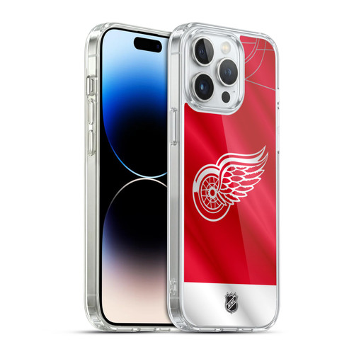 NHL Detroit Red Wings Jersey Soft Gel Case for Apple iPhone 14 Pro Max & MagSafe