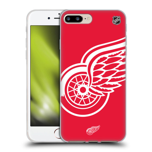 NHL Detroit Red Wings Oversized Soft Gel Case for Apple iPhone 7 Plus / iPhone 8 Plus