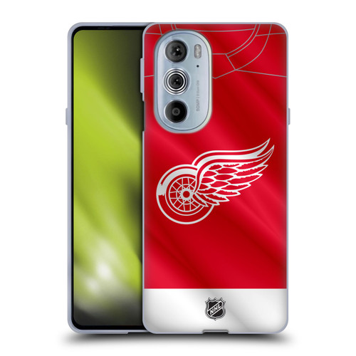 NHL Detroit Red Wings Jersey Soft Gel Case for Motorola Edge X30
