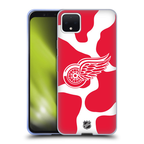 NHL Detroit Red Wings Cow Pattern Soft Gel Case for Google Pixel 4 XL