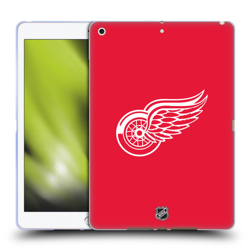NHL Detroit Red Wings Plain Soft Gel Case for Apple iPad 10.2 2019/2020/2021