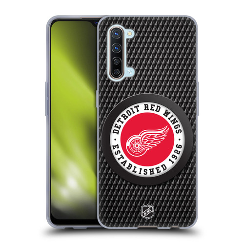 NHL Detroit Red Wings Puck Texture Soft Gel Case for OPPO Find X2 Lite 5G