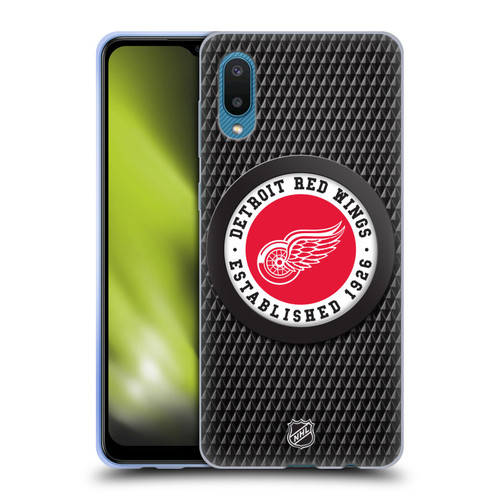 NHL Detroit Red Wings Puck Texture Soft Gel Case for Samsung Galaxy A02/M02 (2021)