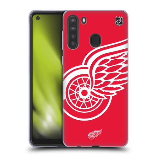 NHL Detroit Red Wings Oversized Soft Gel Case for Samsung Galaxy A21 (2020)