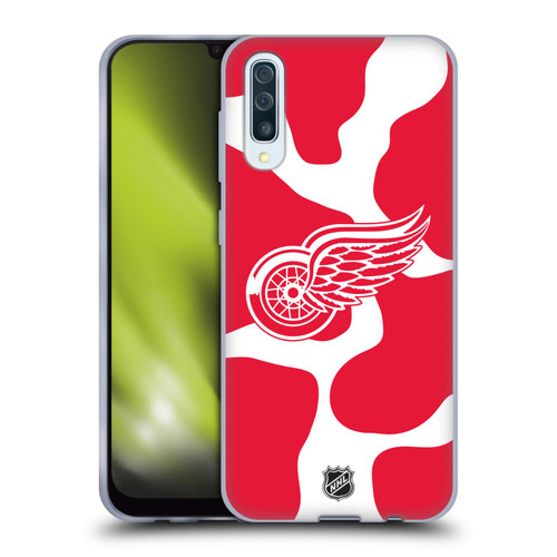 NHL Detroit Red Wings Cow Pattern Soft Gel Case for Samsung Galaxy A50/A30s (2019)
