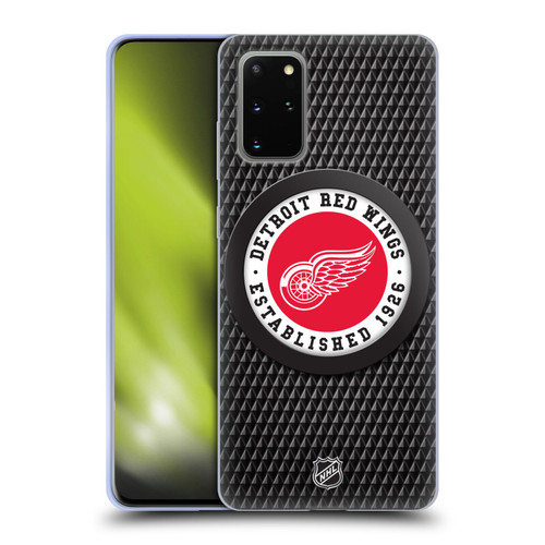 NHL Detroit Red Wings Puck Texture Soft Gel Case for Samsung Galaxy S20+ / S20+ 5G