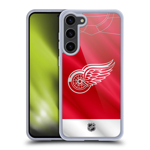 NHL Detroit Red Wings Jersey Soft Gel Case for Samsung Galaxy S23+ 5G